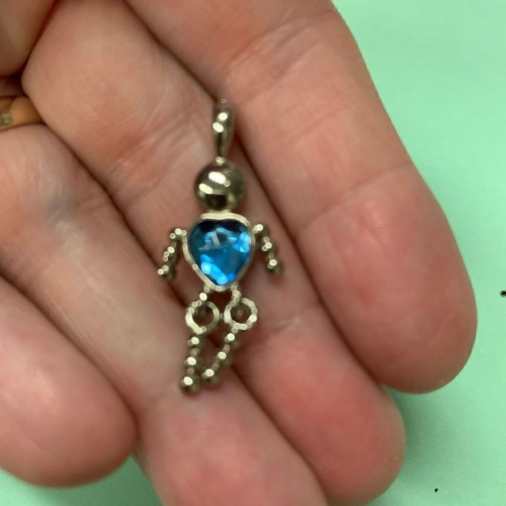 March Birthday Heart Shaped Birthstone Baby